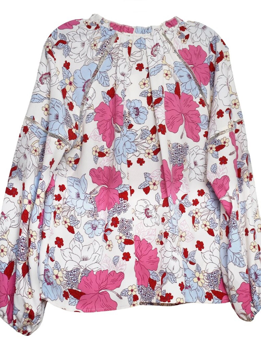 Sanctuary Women’s Blouse Meadow Shirt Flounce Long Sleeve Size M - Picture 6 of 7